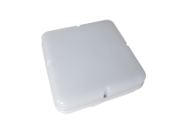 COMPACT 10W LED fitting,Square,Opal Prismatic Diffuser,IP65, 253x92mm, White