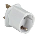 13A European Plug Adaptor - White | 978652 1