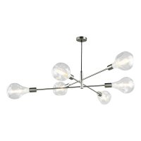 ALANA 6LT ADJUSTABLE PENDANT SATIN CHROME