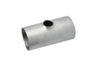 84mm x 54mm x 2mm wall 316L Pulled Red Tee EN 10253-4