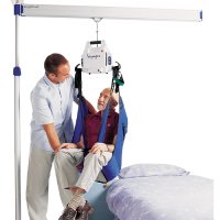 Easy track, lightweight and portable ceiling hoist.