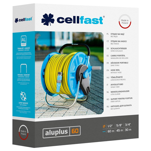 Cellfast Aluplus Hose Cart 0.5 inch x 60m Capacity