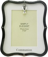 Communion Photo Frame/Metal/Silver Finish   (C46630)
