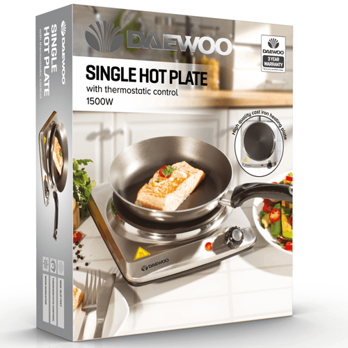 Daewoo Single Stainless Steel Hot Plate Hob 4