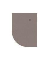 SLATE TAUPE 1200X900MM RH OFFSET QUADRANT SHOWER TRAY & WASTE