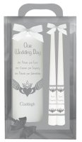 Wedding Candle 8 inch Gift Boxed/White   (86612)