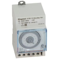 Legrand 24Hr 3 Mod Dinrail Analogue Timeclock 412812