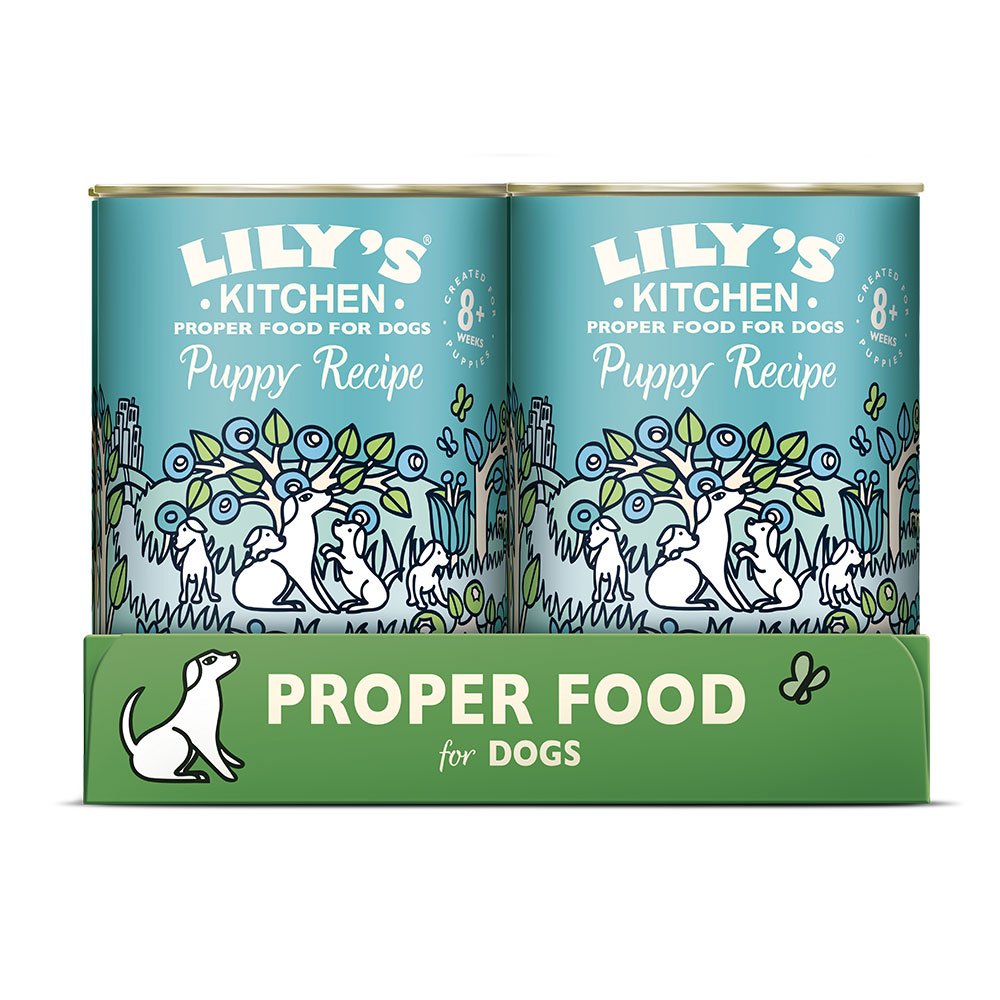 Lilys Kitchen Dog Tin Puppy Recipe Turkey & Duck 6x400g