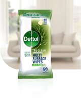 Dettol Tru Clean Biodegradable AntiBac Wipes 80 sheets x 4
