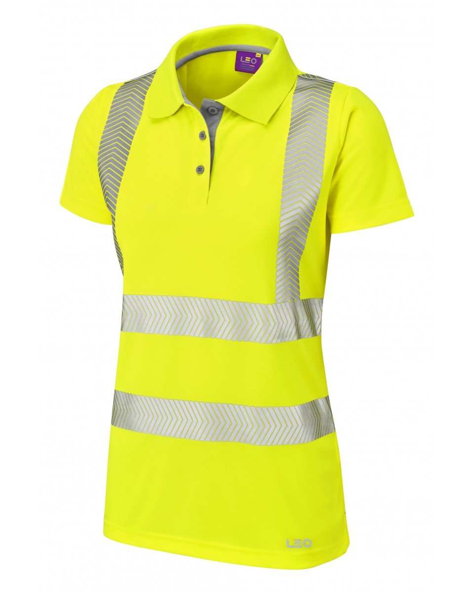 PIPPACOTT ISO 20471 CL 2 COOLVIZ PLUS LADIES S/S POLO SHIRT
