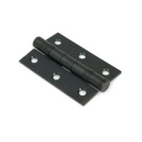 91041 - Black 3 Inch Ball Bearing Butt Hinge (Pair)