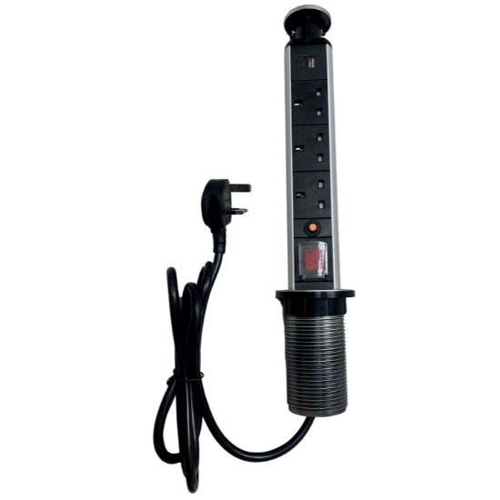 Evolec Pop Up Power Socket 3+1 USB + 1 CC