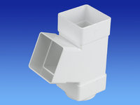 Wavin Squareline Downpipe Branch White T8835W