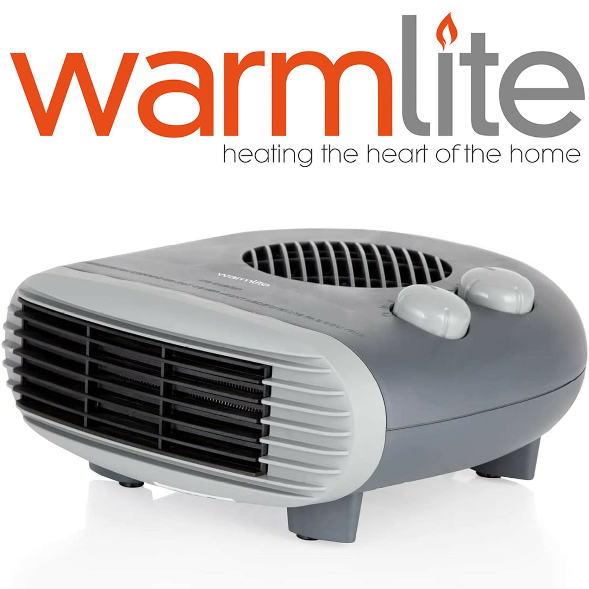 WARMLITE 2KW FAN HEATER C/W STAT DARK TITANIUM WL44004DT