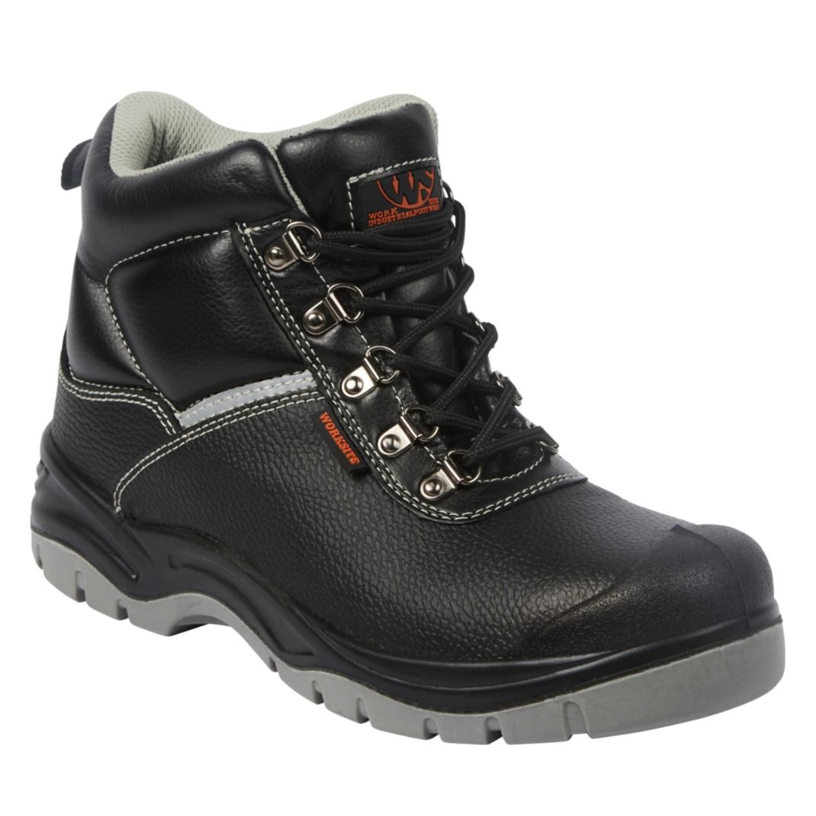 Sterling Safety S3 Lace-Up Boot, Black