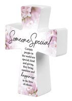 Porcelain Message Cross/Someone Special  (12872)