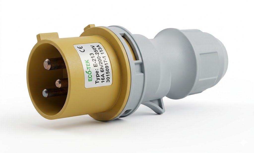male plug 3x 16a 110v