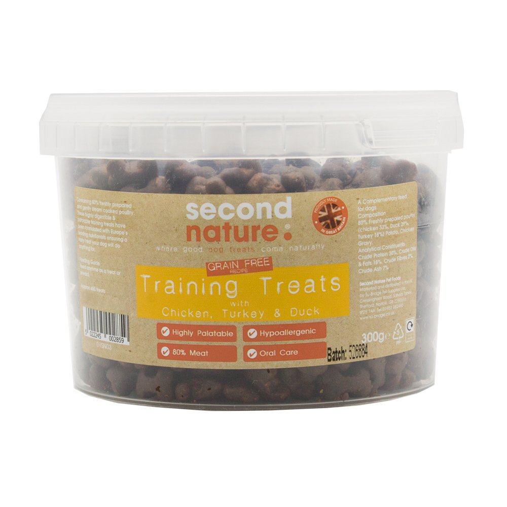 Second Nature High Meat Grain Free Training Treat Chicken/Turkey/Duck 8x300g