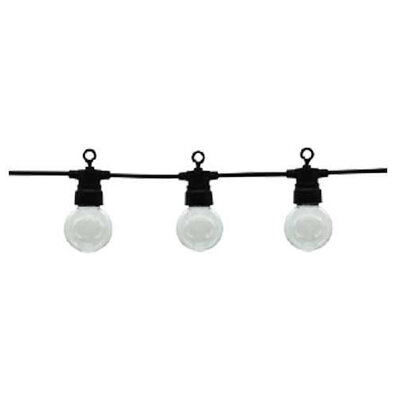 Optonica Black Outdoor String Light C/W Bulbs 10pcs 8m
