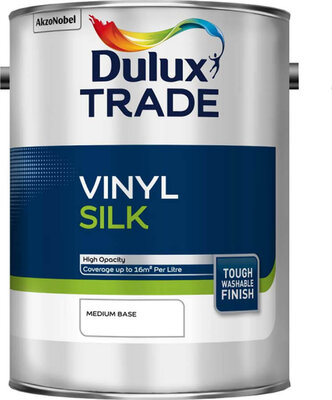 Dulux Trade Vinyl Silk Medium Base 5L Paint 5082752