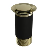 Top Fix Basin Waste UNSLOTTED 60mm G1-1/4" Brushed Copper Finish