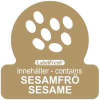 Allergen Lable - Sesame, 30x30mm, 500 labels per roll