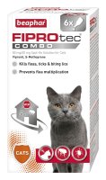 Beaphar FIPROtec&reg; COMBO Flea, Flea egg and Tick treatment for Cats - 6 pipettes x 1