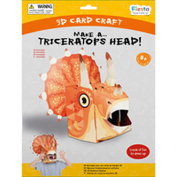 3D Mask Card Craft - Triceratops