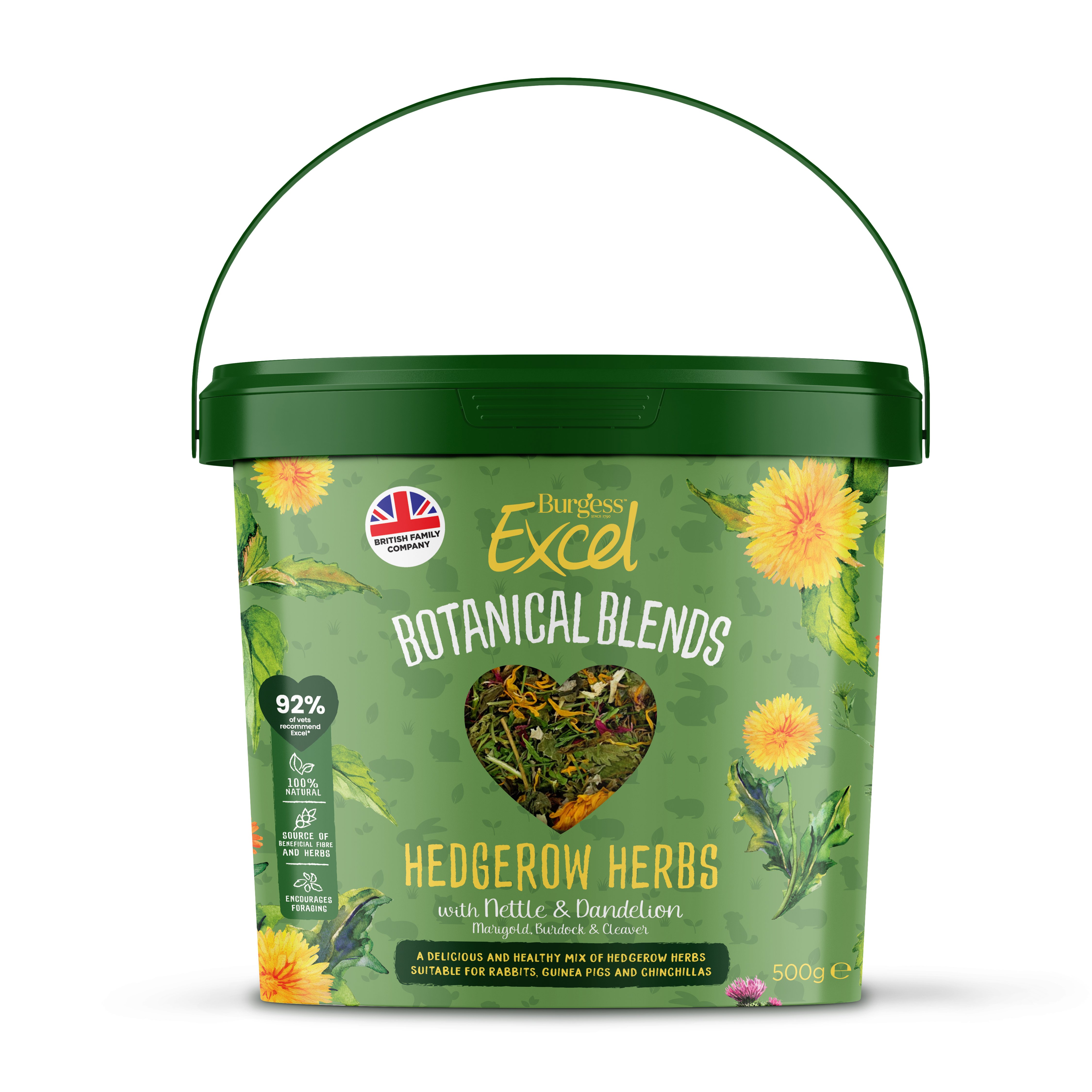 Excel Botanical Blends Hedgerow Herbs 500g Tub x 1