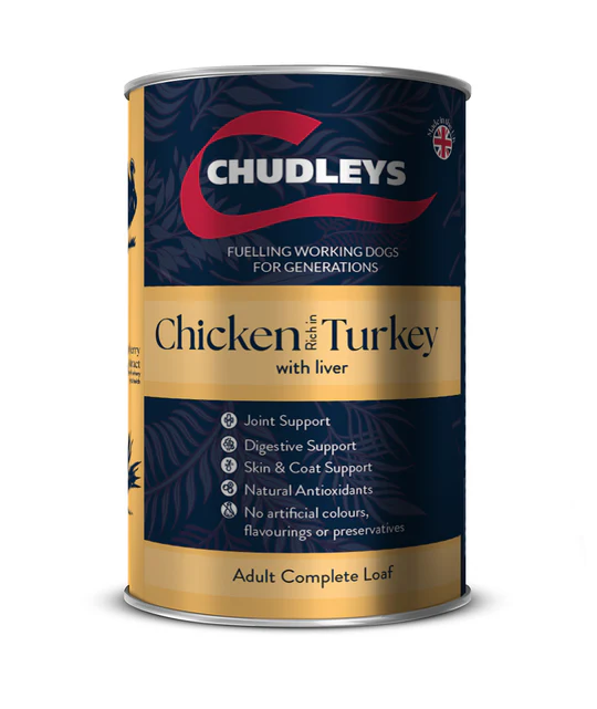 Chudleys Adult Complete Loaf Chicken Rich in Turkey with Liver  12x395g