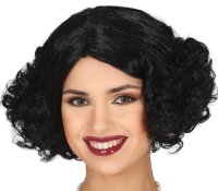 1920s Black Wig