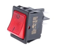 ROCKER SWITCH DP 16AMP RED NEON 20 A AT 250 V AC