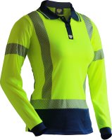 D/N L/S Segmented Tape Microfibre Polo Women&rsquo;s