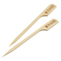 Bamboo Steak Markers 9cm/3.5" Medium Rare pack of 100