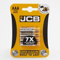 JCB BATTERY SUPER ALKALINE AAA CARD 4