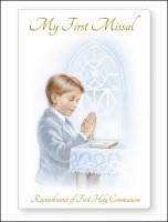 Communion Book/Paper Back/Boy   (C4108/BOY)