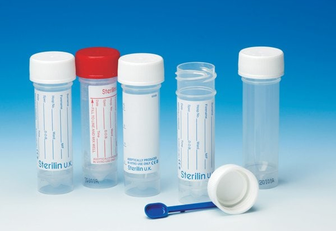 Containers 30ml PS Printed Label PP Cap AS PK400
