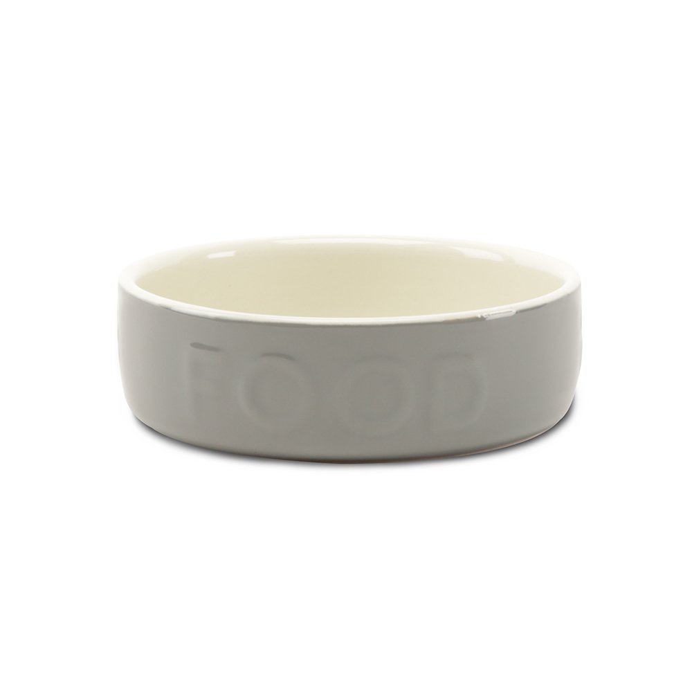 Scruffs Classic Grey Stoneware Food Bowl Medium 1x6 15cm 