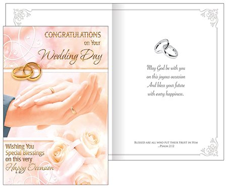 Card/On Your Wedding Day with Insert   (20618)