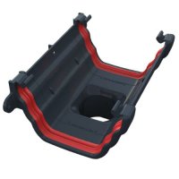 Ogee Gutter Running Outlet Anthracite Grey ogee guttering system, ogee gutters, building plastics