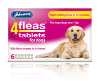 Johnson's 4-Fleas Dog Flea Tablets 6 Tab x 1