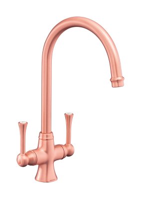 Rangemaster Estuary Dual Lever Brushed Copper Monobloc Tap TES1BC/