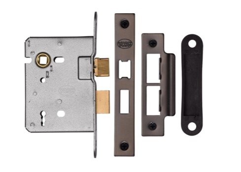 YKASL33-MB 76mm 3 Lever Architectural Sash Lock Matt Bronze
