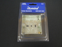 25mm 1 Gang Flush Metal Box