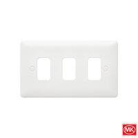 MK Base 3 Mod Grid Plate White - MB3633WHI