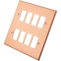 Copper 8 Gang Grid Plate 6102-355