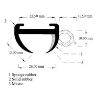 Window Seal 25mm
20m Roll w/ Mastic
(Small Bubble)