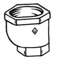 CRANE BLACK 2.1/2" x 1/2" 180 ECCENTRIC REDUCER SOCKET