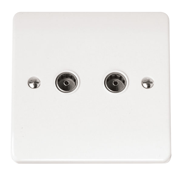 Click Mode 2G TV Socket White CMA066