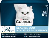 Gourmet Perle Pouch Seaside Duo in Gravy 85g 12pk x 4